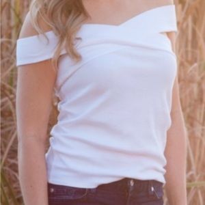 Free People Intimately - White Off the Shoulder Top